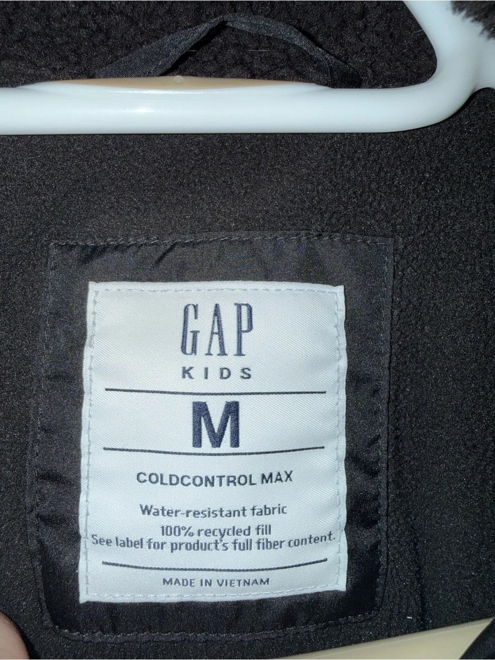 GAP kids size medium Black Hooded Puffer Jacket